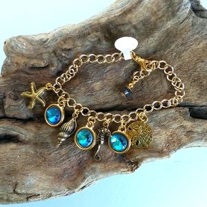 Women's Swarovski crystal seaside bracelet